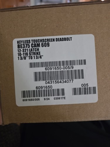 New schlage keyless - new,