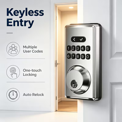 Keyless entry door lock - keyless,